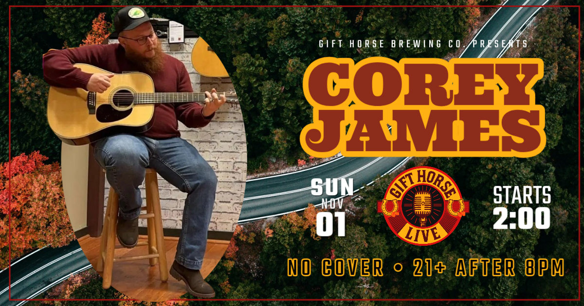 Corey James November 1st 2PM
